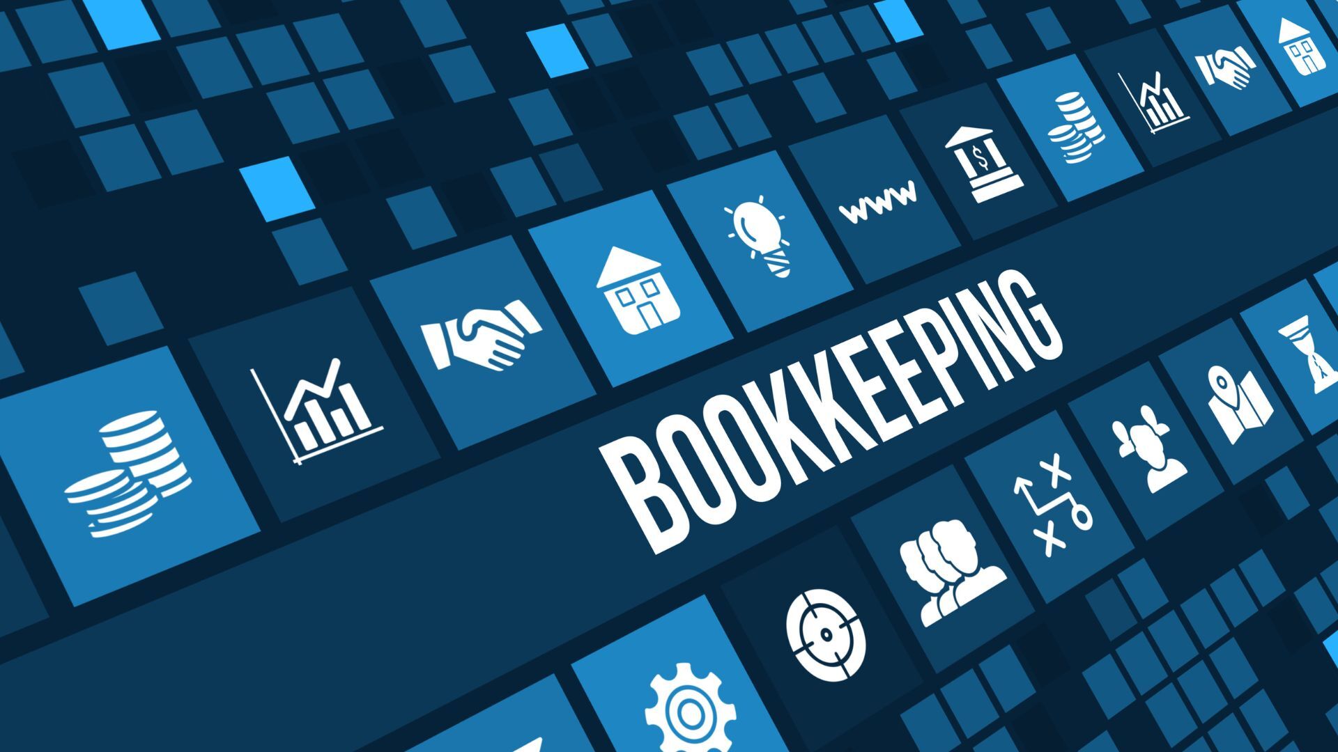 Small business owner organizing bookkeeping records for financial clarity.